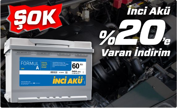 İnci Akü yüzde 20’ye varan indirim